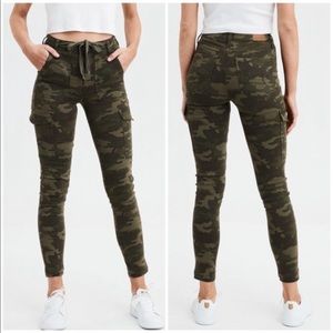 Super high rise jegging - camo